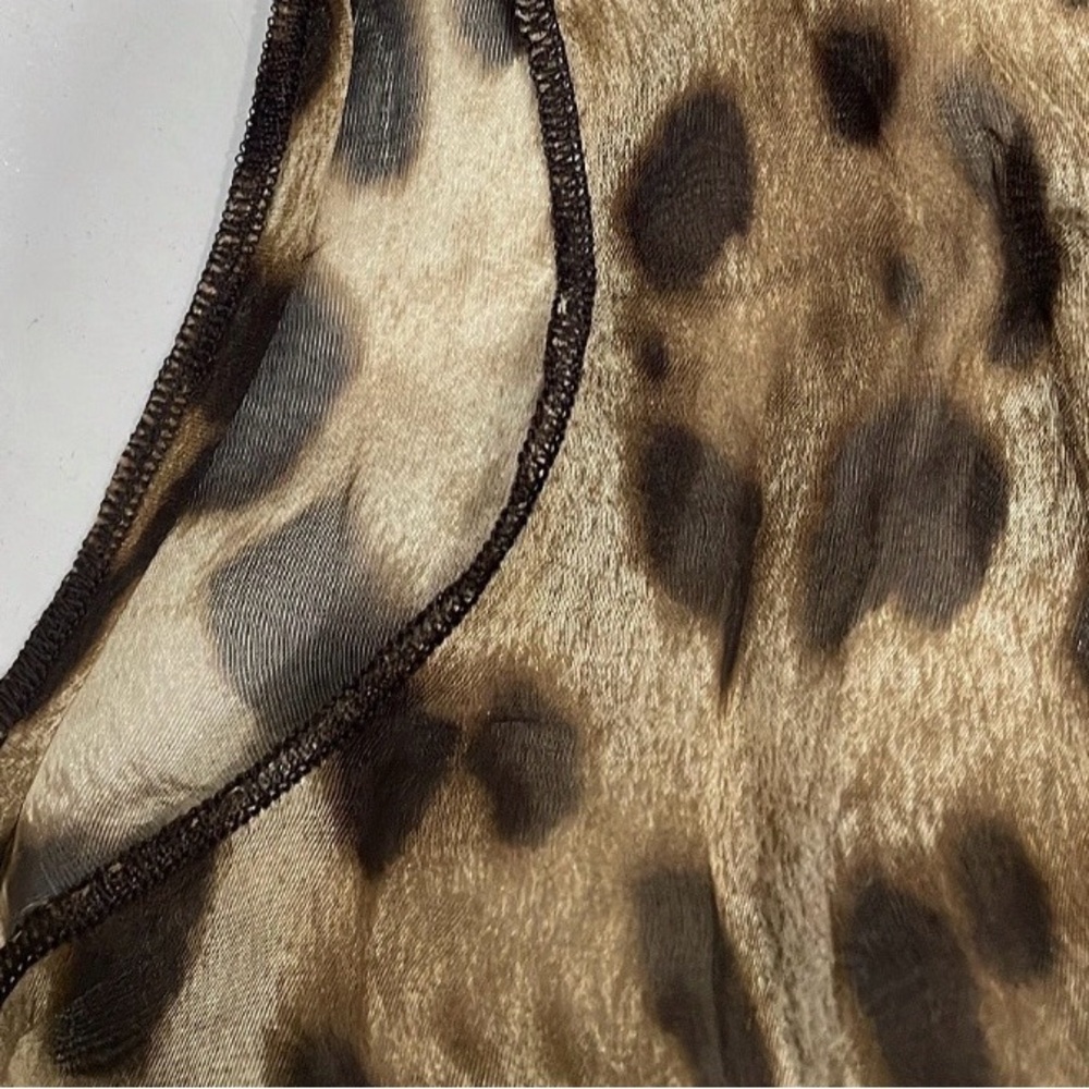 Dolce & Gabbana Animal Print Sheer Tank Top ~ 42 IT / 6 US - Picture 11 of 11